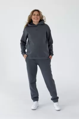 Теплые спортивные штаны 19000 графит