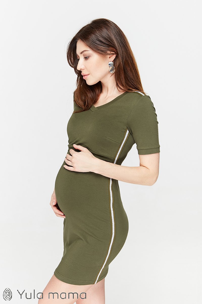 Платье-туника для беременных и кормящих Gina хакки