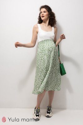 Стильная юбка для беременных Edna зеленый