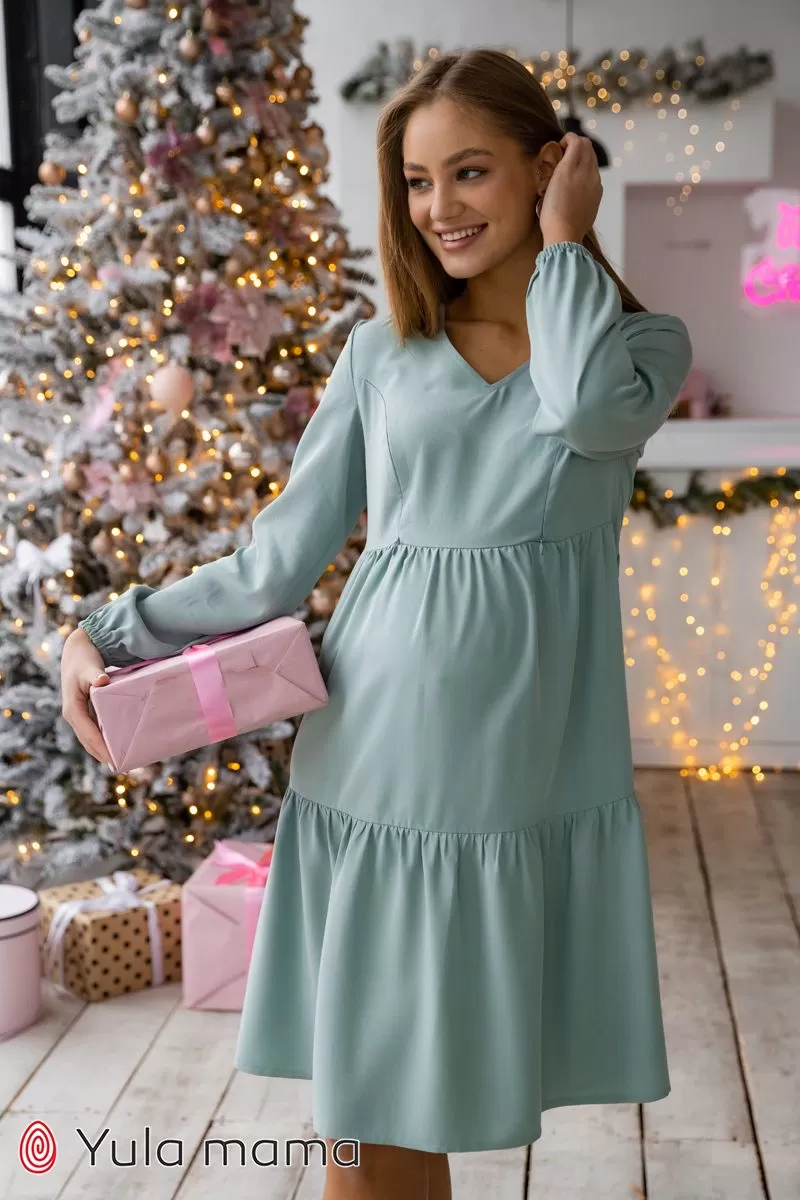 Платье для беременных и кормящих Tiffany полынь