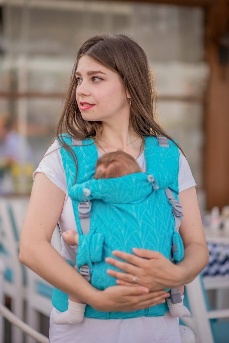 Эрго рюкзак регулируемый Adapt бирюзовый Lily (0-48 мес) с рождения