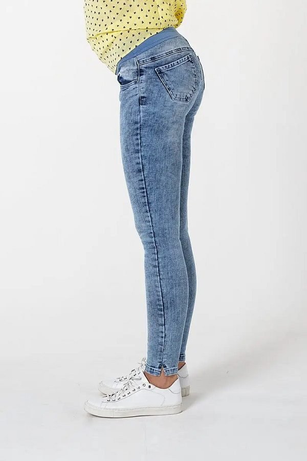 Стильные джинсы для беременных 1162629-1 синий варенка