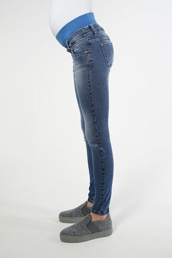 Стильные джинсы для беременных 1293691-7 синий варка 2