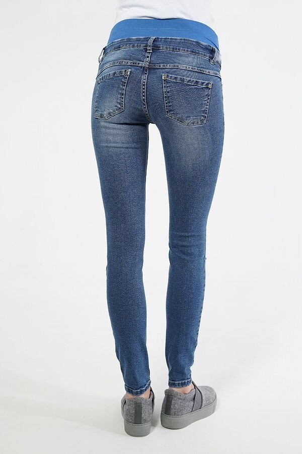 Стильные джинсы для беременных 1293691-7 синий варка 2