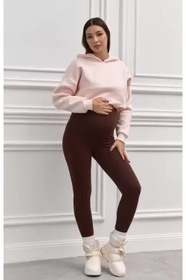 Теплі лосіни для вагітних 2322 1298 шоколадні