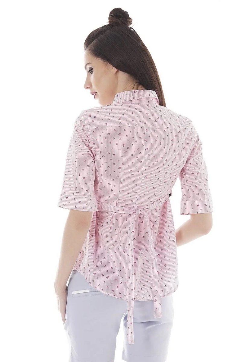 Блуза для беременных 1349224 розовый цветочек