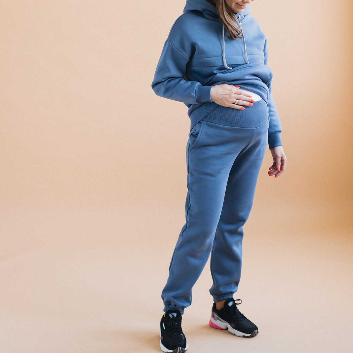 Спортивні штани для вагітних (утеплені) Джинс