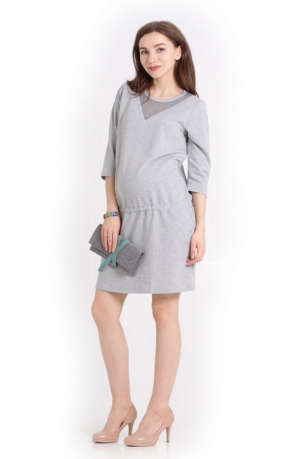Модное платье для беременных "Кружевная феерия"