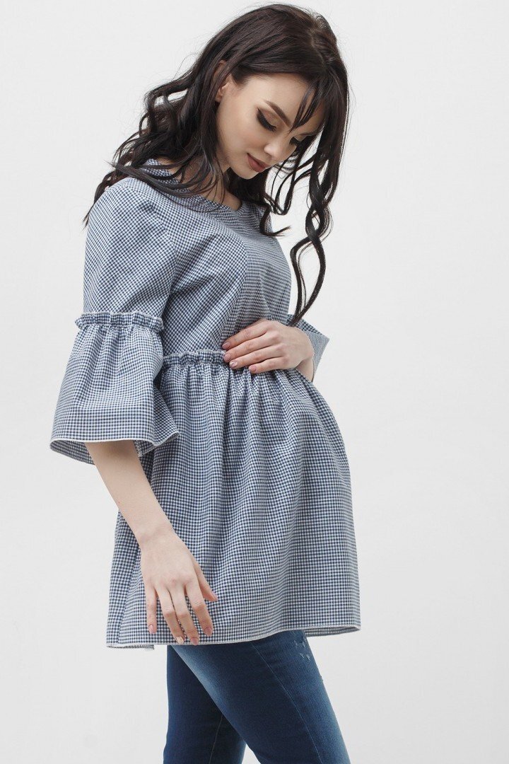 Блуза для беременных и кормящих 1829 0000 серая