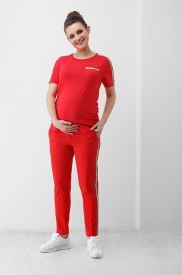 Червона футболка для вагітних 1852 0006