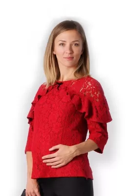 Нарядная блуза для беременных и для кормления Яркий праздник