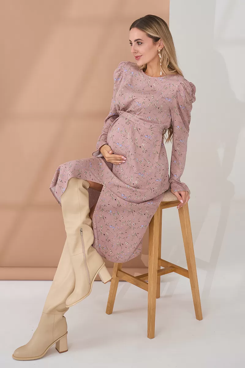 Сукня для вагітних та годуючих Ellender пудра