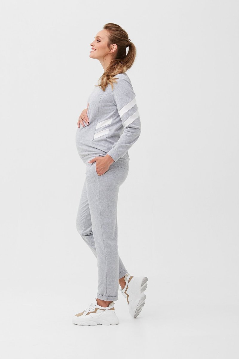 Спортивний костюм для вагітних і годуючих 2085 1360 сірий