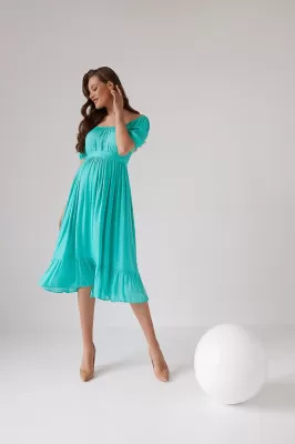 Красивое платье для беременных 2103 1544 салатовое