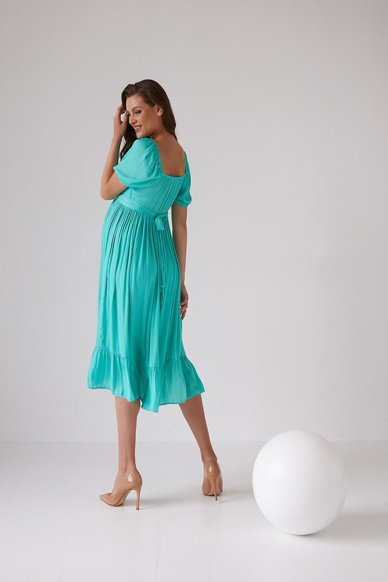 Красивое платье для беременных 2103 1544 салатовое