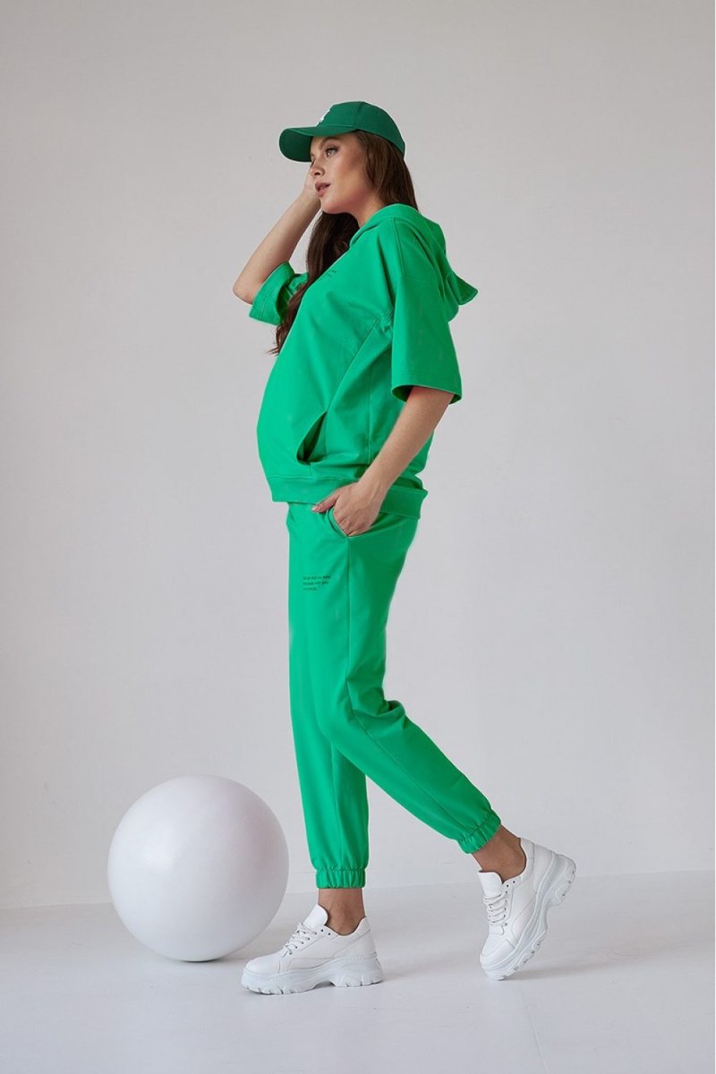 Спортивный костюм для беременных и кормящих 2149(50) 1547 зеленый