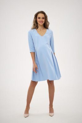 Платье для беременных и кормящих 2208 1599 голубое