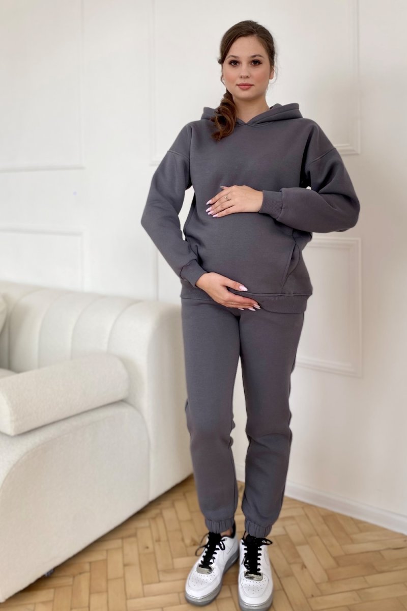 Спортивний костюм для вагітних та годуючих 2314(5) 0172 графітовий