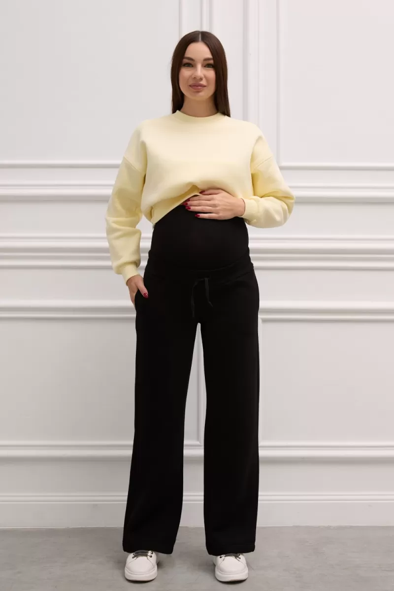 Тёплые штаны для беременных 2320 1435 черные