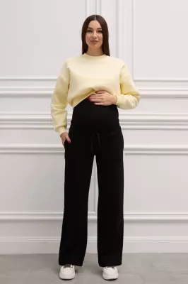 Тёплые штаны для беременных 2320 1435 черные