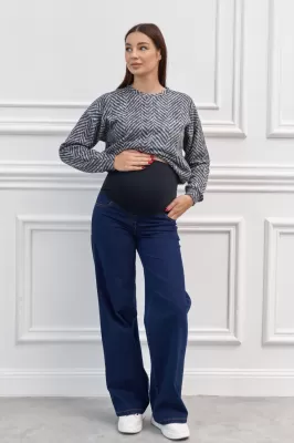 Стильні джинси для вагітних 2520 0031 сині