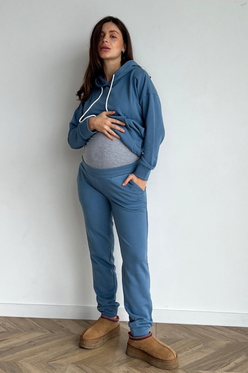 Спортивний костюм для вагітних та годуючих 4218114-4 блакитний