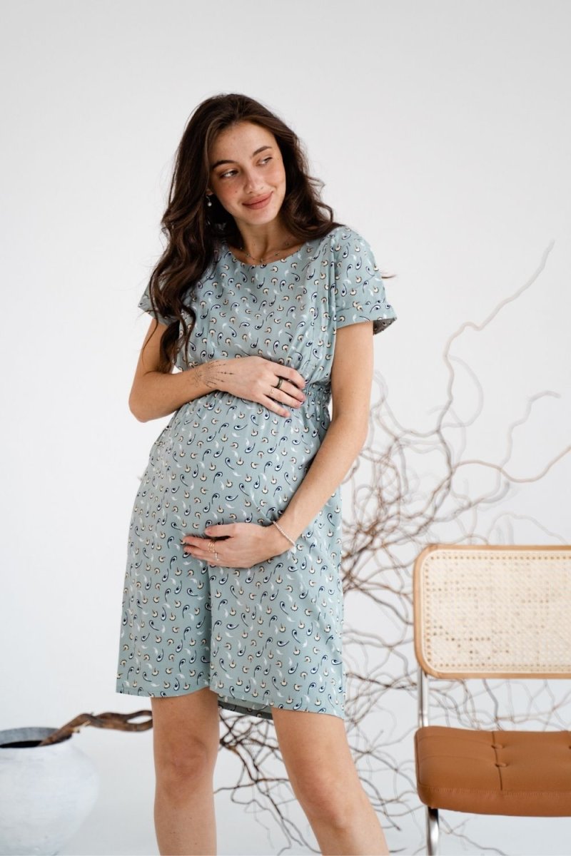 Платье для беременных и кормящих 3178745 мятный