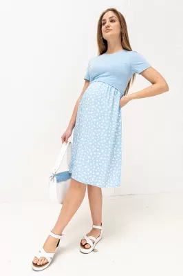 Сукня для вагітних та годуючих Gwinnett блакитна