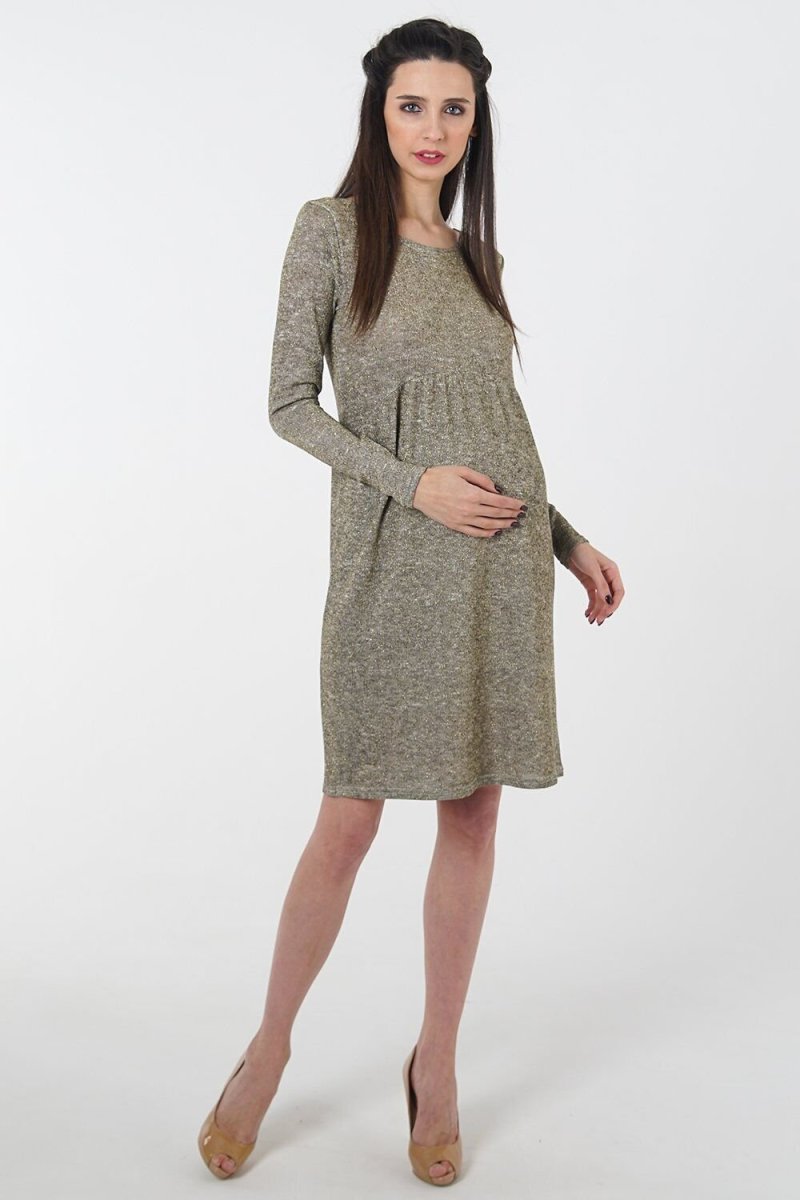 Платье для беременных 4047024 коричневый