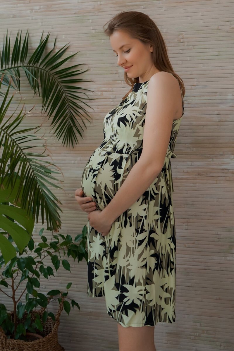 Платье для беременных и кормящих 4180604 хаки