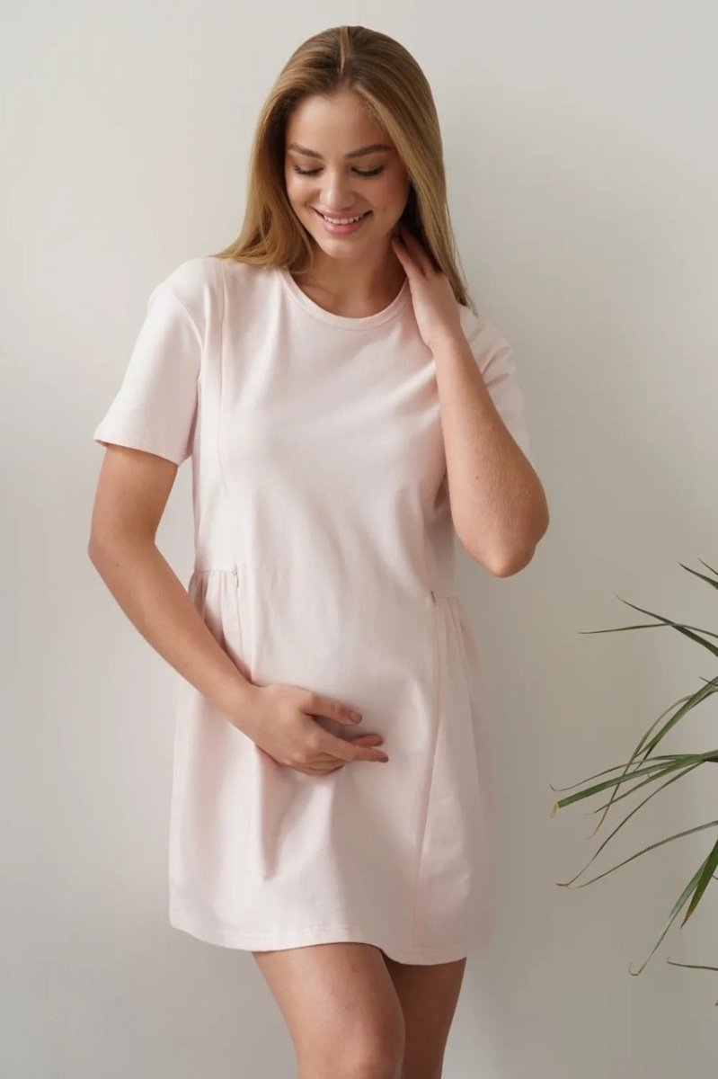 Плаття для вагітних і годуючих 4242262 персиковий крем