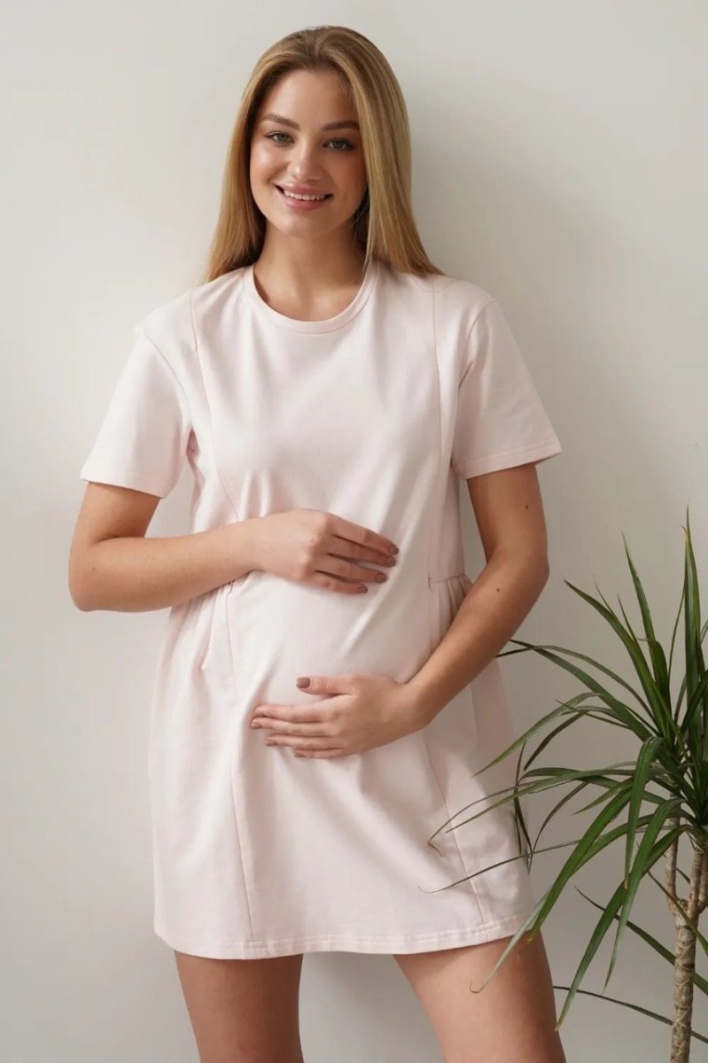 Плаття для вагітних і годуючих 4242262 персиковий крем