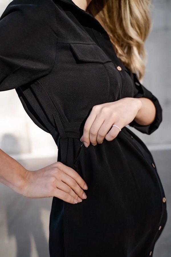 Сукня для вагітних і годуючих 4273756 чорний