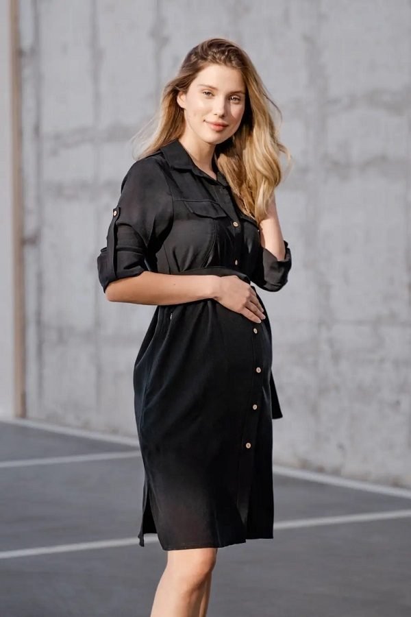 Платье для беременных и кормящих 4273756 черный