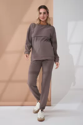 Теплый костюм для беременных и кормящих Litta грейдж