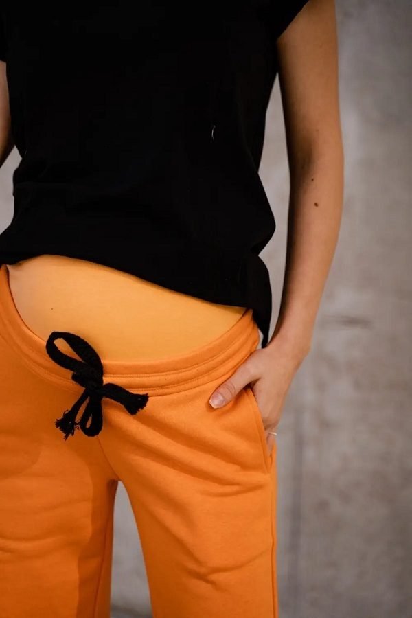 Спортивні штани кльош для вагітних 4353114-4 Помаранчевий