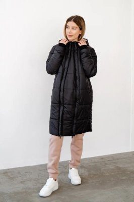 Теплая зимняя куртка для беременных 4343275 черный