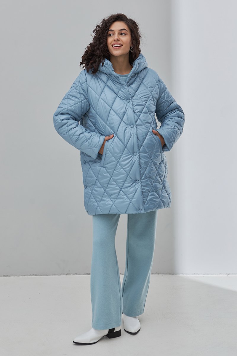 Теплая куртка для беременных Akari, голубая