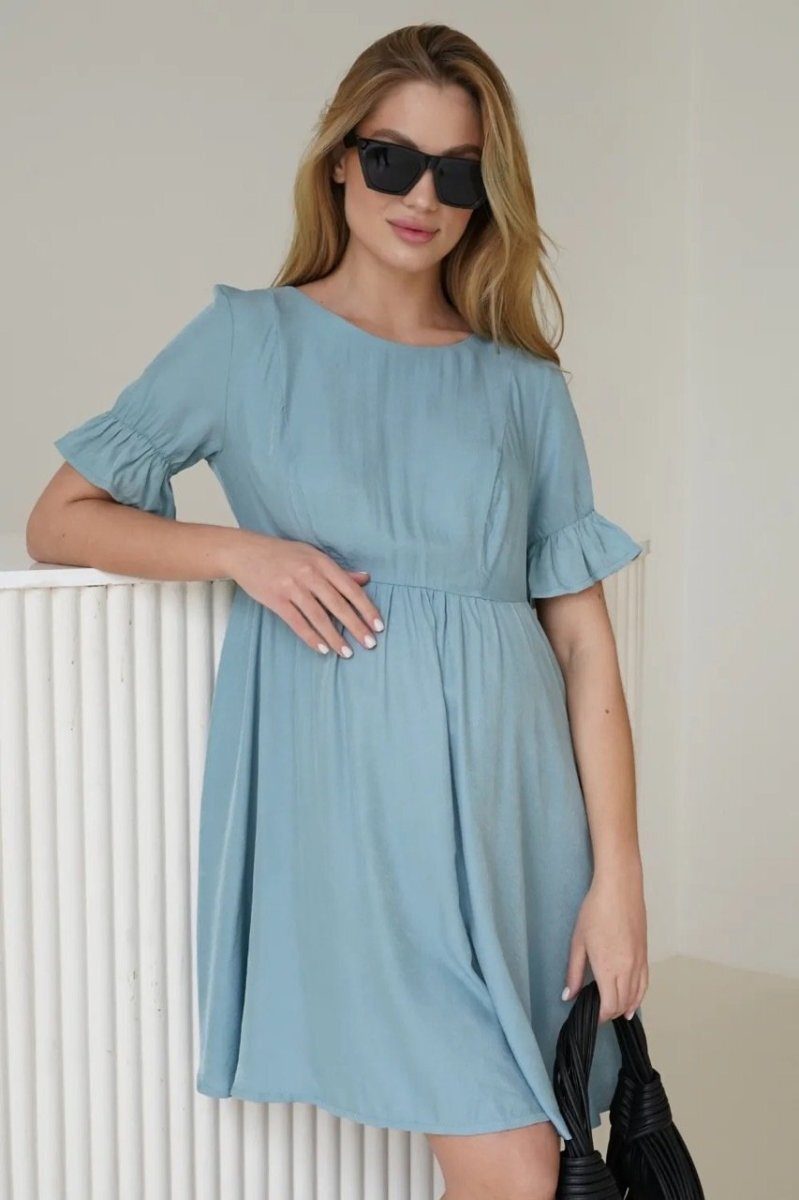 Сукня для вагітних 4249754 сіро-блакитна