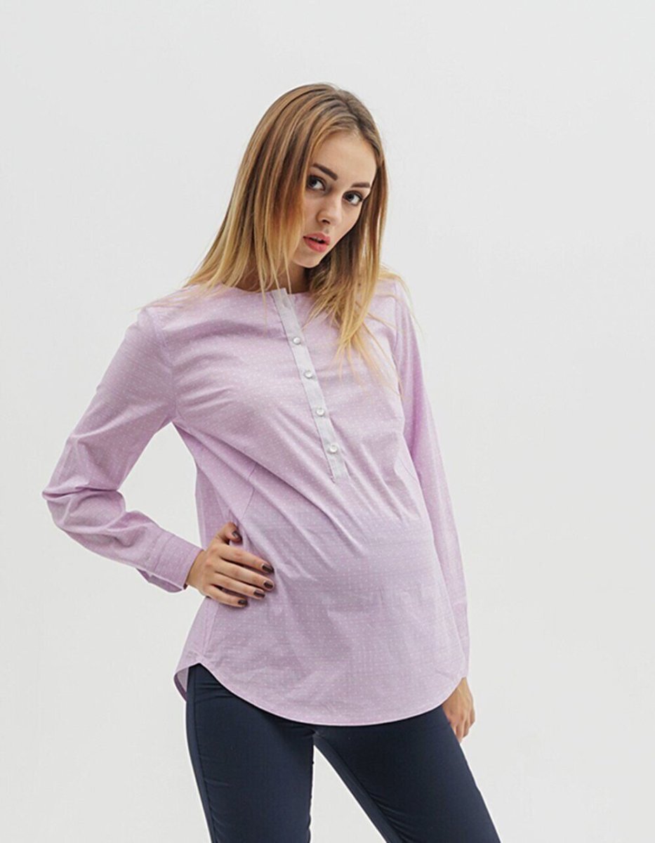 Блуза для беременных 1707224 Сиреневый