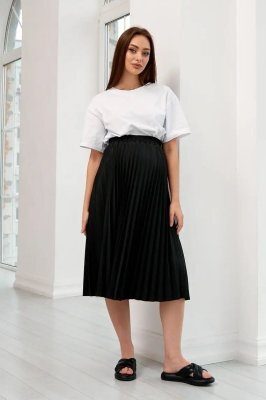 Летняя юбка для беременных Vilnius - чёрная