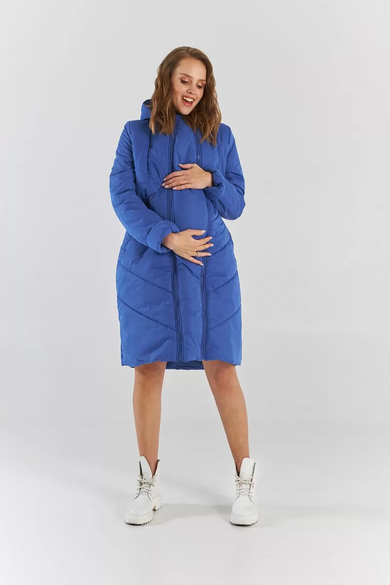 Куртка для вагітних зима 1893 1576 синя