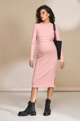 Сукня для вагітних і годуючих Salma рожевий