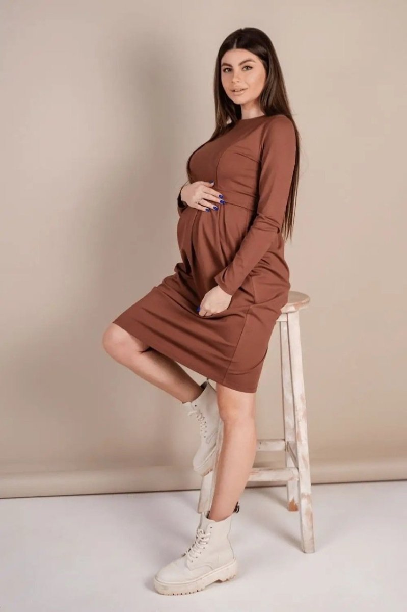 Сукня для вагітних та годуючих 4209001 Коричневий