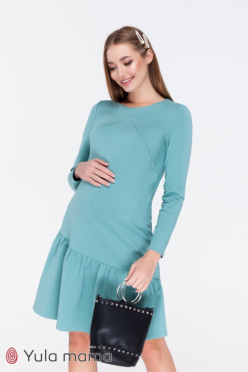 Платье для беременных и кормящих Joi полынный