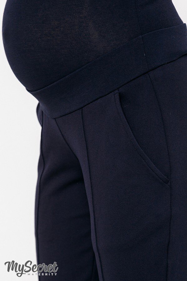 Теплі брюки для вагітних Taya warm темно-синій