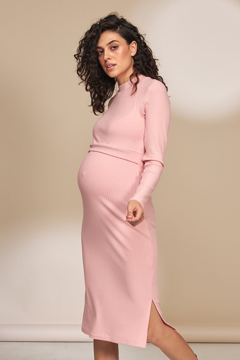 Сукня для вагітних і годуючих Salma рожевий