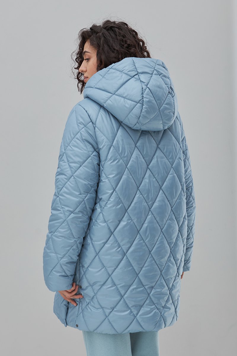 Тепла куртка для вагітних Akari, блакитна
