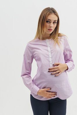 Блуза для вагітних 1707 224 Бузковий