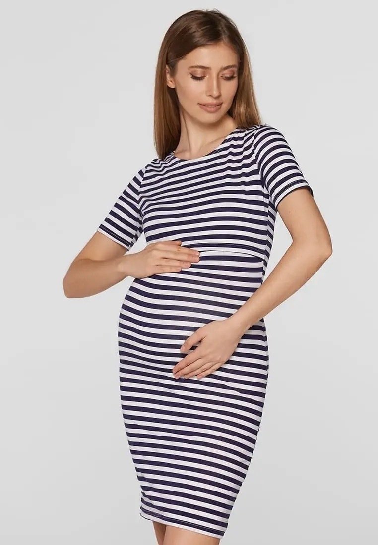 Плаття для вагітних та годуючих міні Barcelona - синій